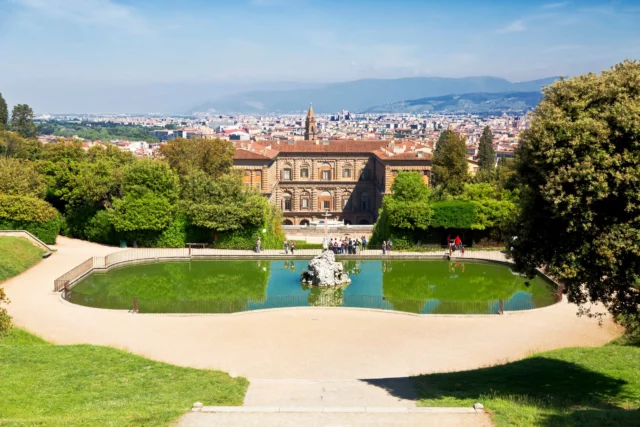 Vista dall'alto della Fontana del Nettuno