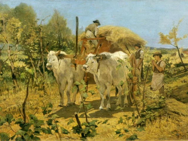 La mostra sui Macchiaioli: la raccolta del fieno