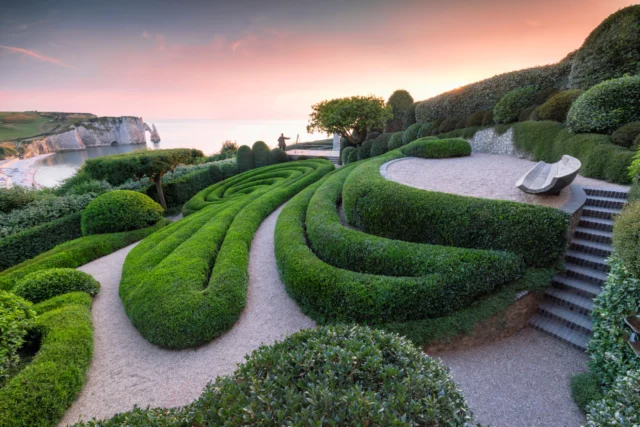 Bosso topiato a Ãtretat 