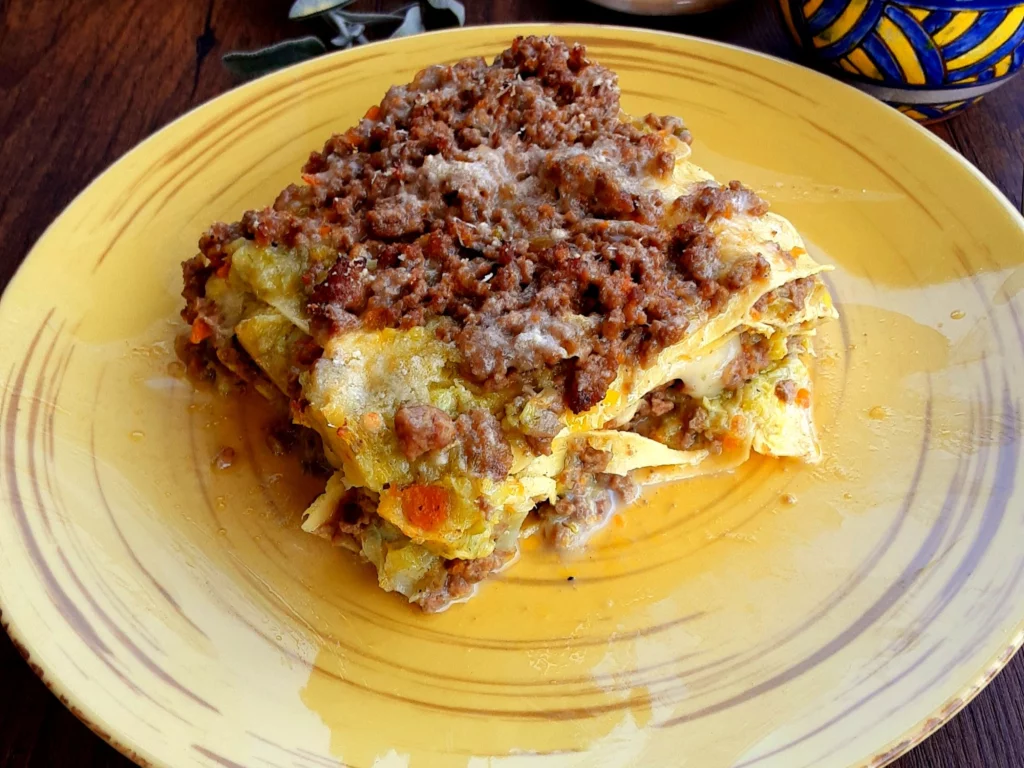 Lasagne al ragù bianco e porri