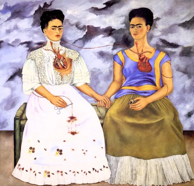 Le due Frida, Frida Kahlo, 1939 [Museo de Arte Moderno, CittÃ  del Messico] 